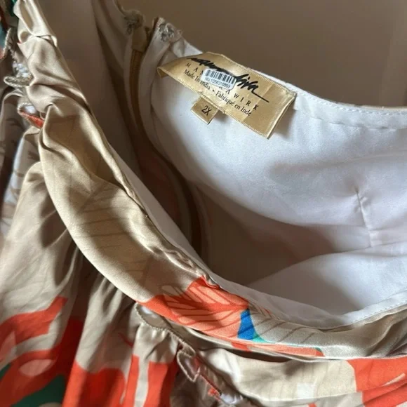 Anthropologie Ruffled One-Shoulder Floral Dress - Picture 5 of 7